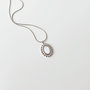 Heliophilia Silver Collar de Acero Inoxidable 316L Plateado Resistente al Agua y a la Corrosión